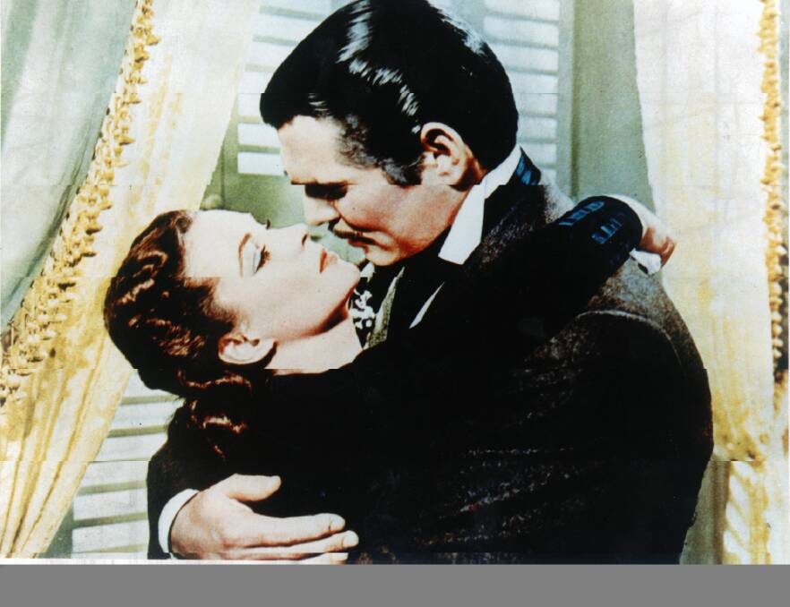Vivian Leigh and Clark Gable in Gone With the Wind. Picture: Supplied