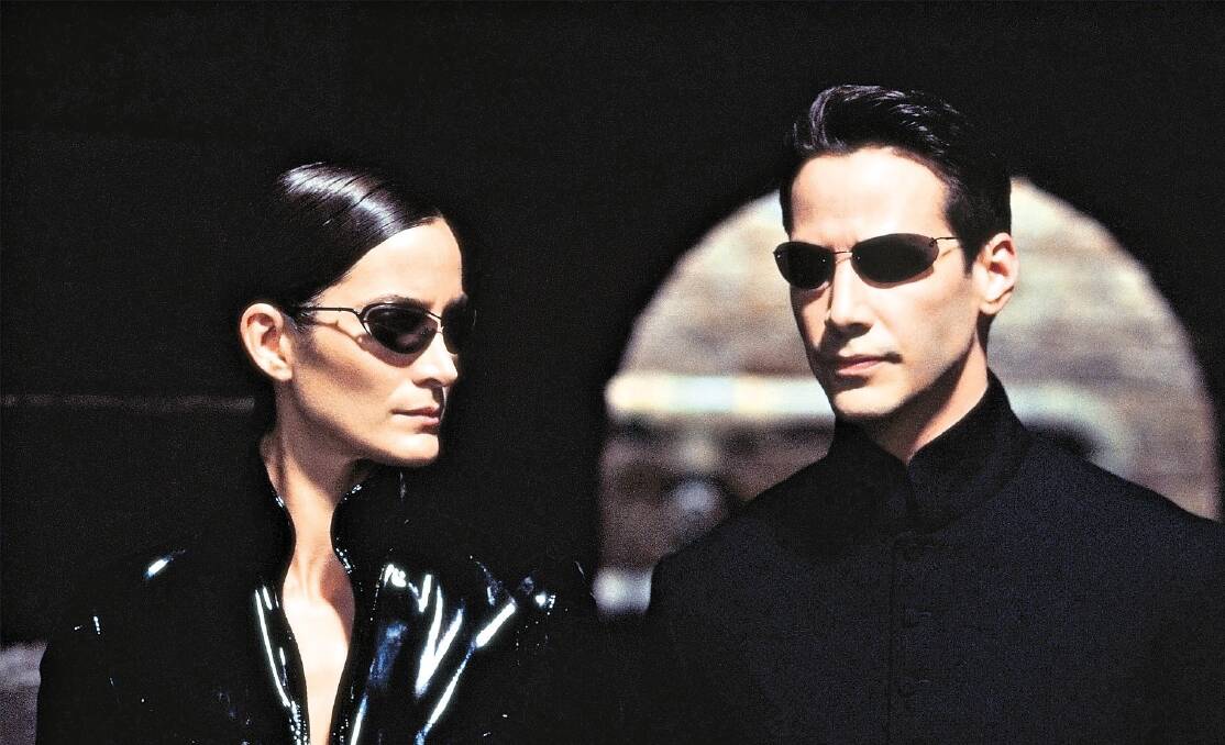 Carrie-Anne Moss and Keanu Reeves in The Matrix: Reloaded. Picture: Supplied 