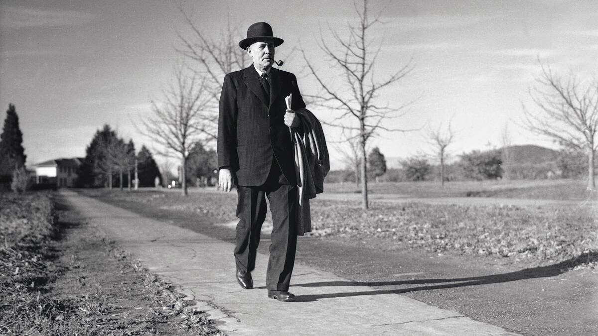 Former prime minister Ben Chifley in 1948. People have reportedly seen his ghost in Hotel Kurrajong.