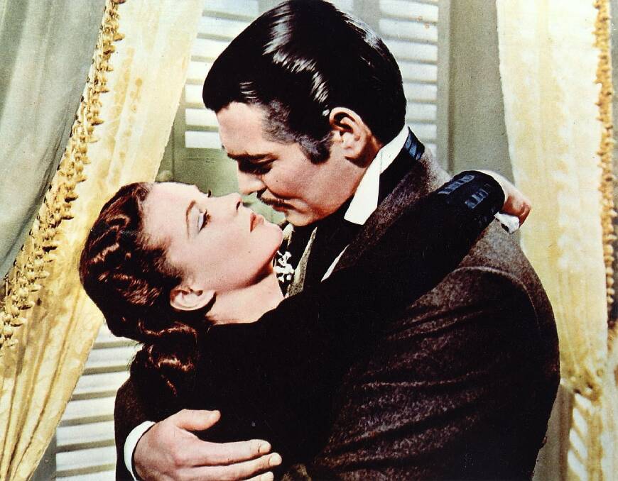 Vivien Leigh and Clark Gable in Gone With the Wind. Picture: Supplied 