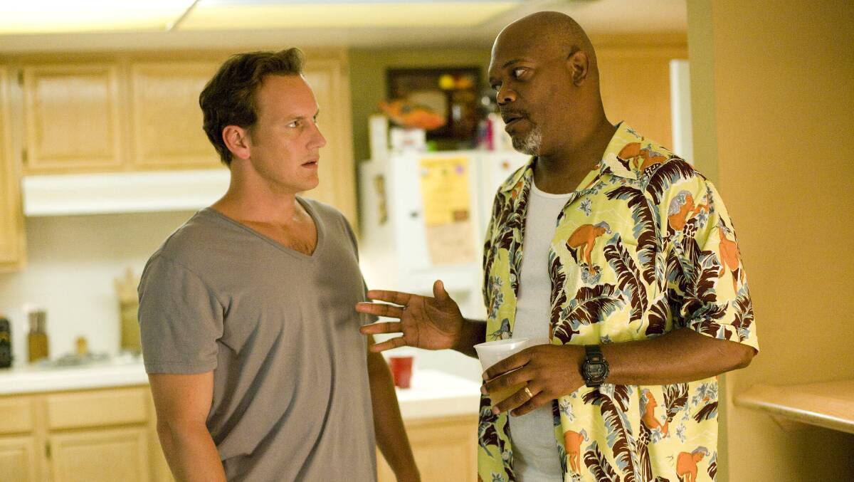  Patrick Wilson, left and Samuel L. Jackson in Lakeview Terrace, Picture: Chuck Zlotnick