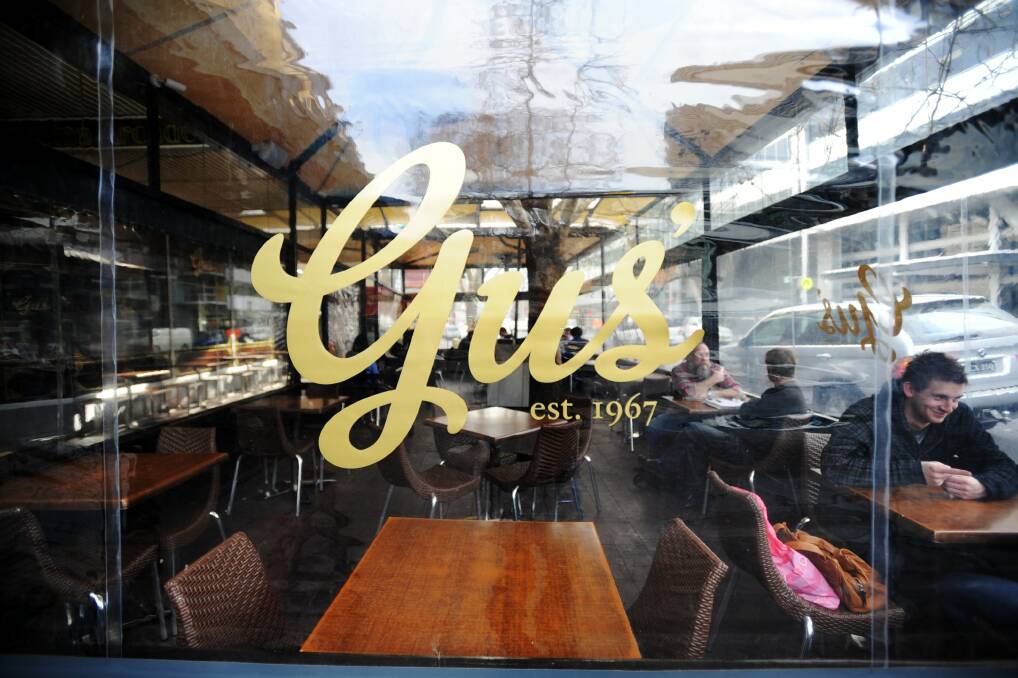 Gus' cafe in Bunda Street has been a part of Canberra life for more than 50 years. Picture: Holly Treadaway
