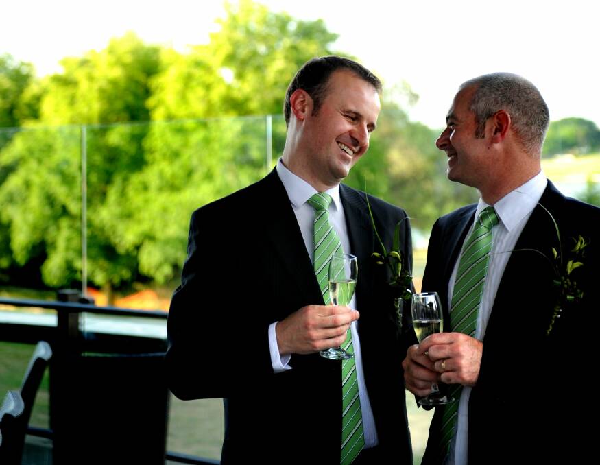  Andrew Barr and Anthony Toms at the 2009 ceremony.