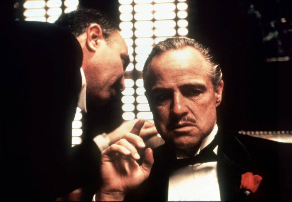 Marlon Brando (right) in The Godfather. Picture: Paramount Pictures