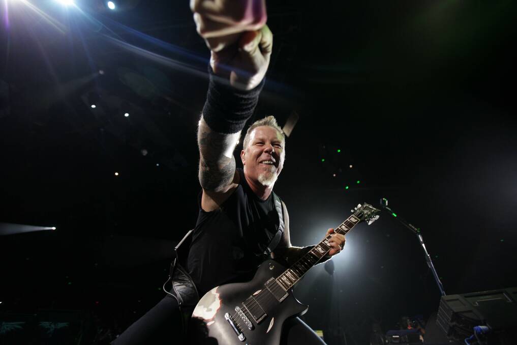 Metallica lead singer James Hetfield. Picture: Lee Besford