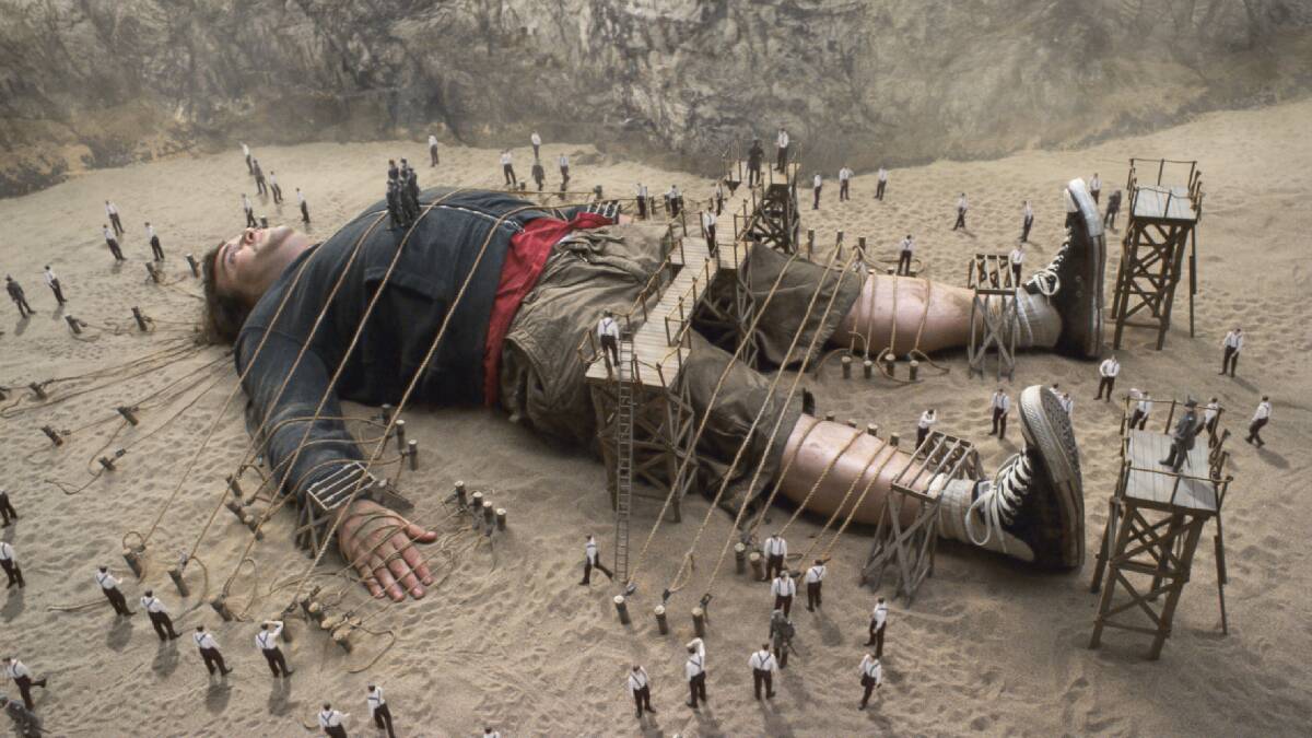 Jack Black in one of the looser adaptations of Gulliver's Travels. Picture: Supplied