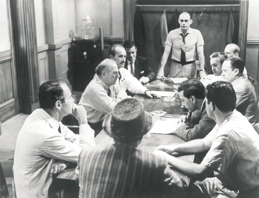 A scene from Sidney Lumet's first film, 12 Angry Men. Picture: Supplied