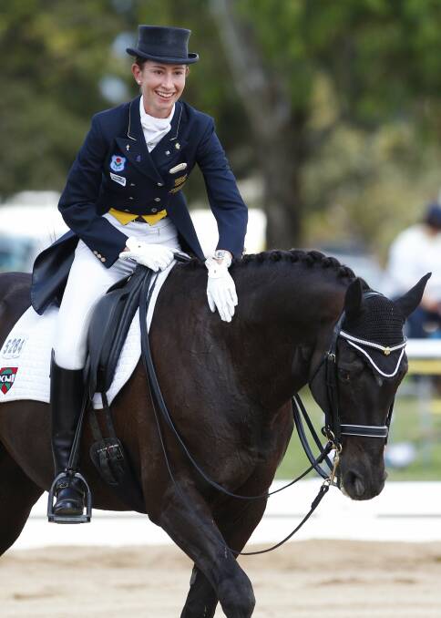 Jodie Newall has previously represented Australia in dressage. Picture: Michael Copp 