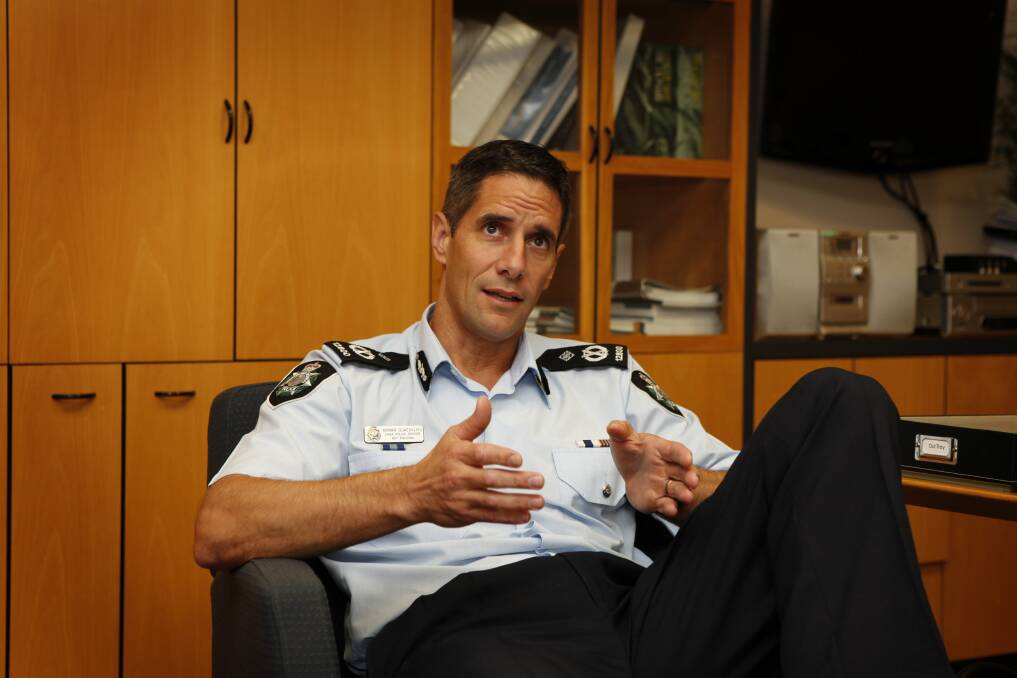 Roman Quaedvlieg when he was ACT chief police officer in 2011. Picture: Katherine Griffiths