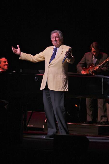 Tony Bennett performing at the Sydney Opera House Concert Hall in 2012. Picture: Marco Del Grande
