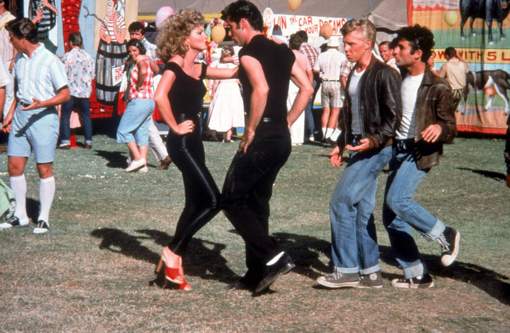 Olivia-Newton John and John Travolta in a scene from Grease. Picture: Supplied