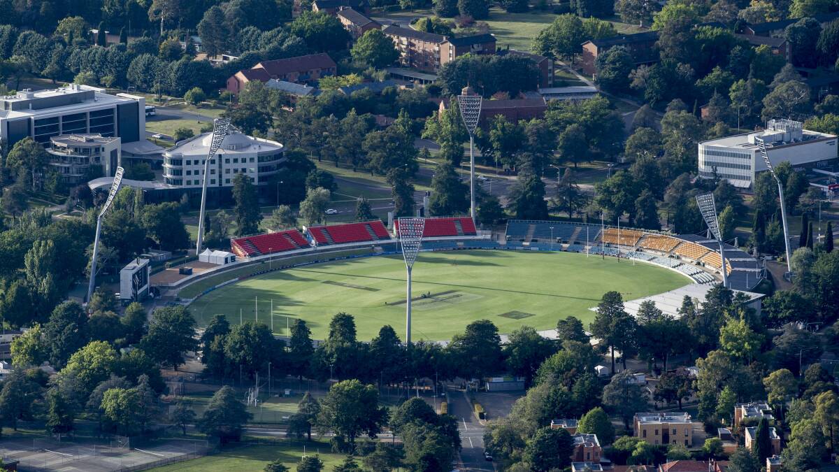 Cricket ACT boss James Allsopp hopes a deal between Cricket Australia and the ACT government to play games at Manuka Oval can be finalised soon. Picture: Rohan Thomson