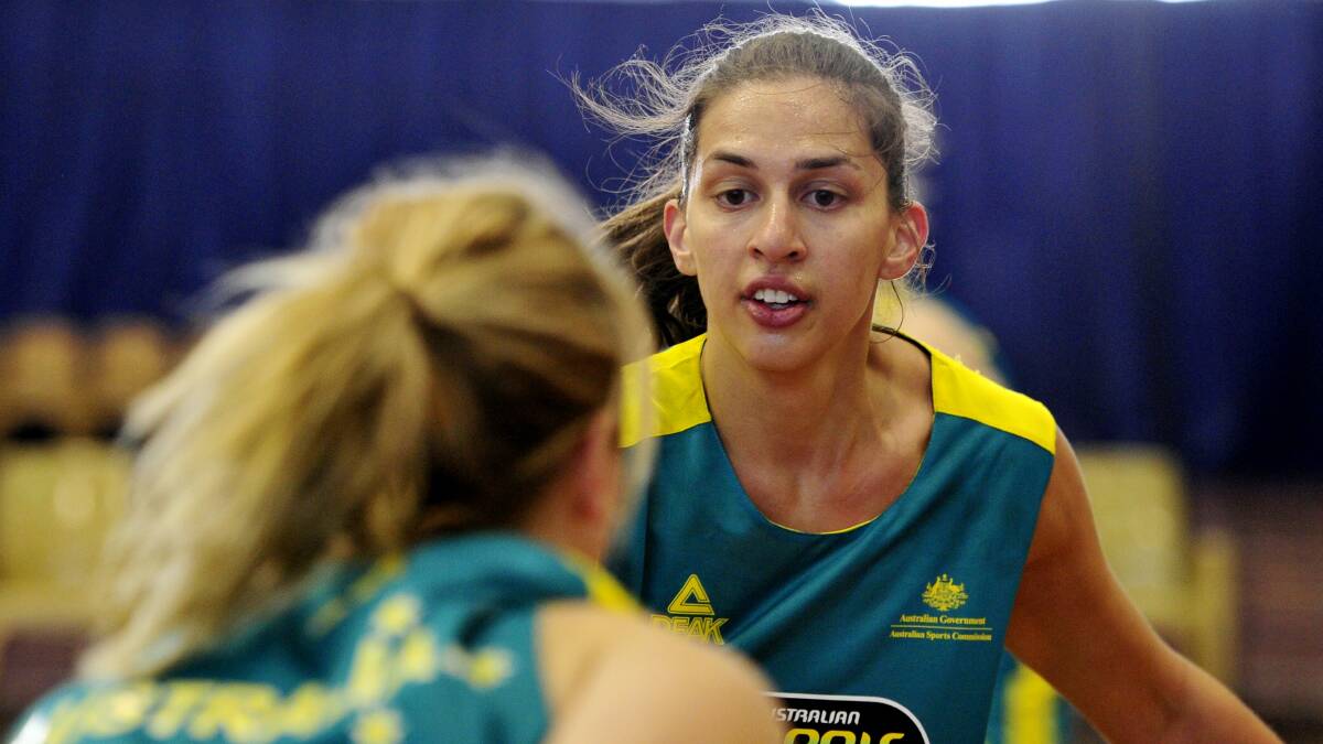 Marianna Tolo during Opals camp at the AIS in 2013. Picture: Jay Cronan