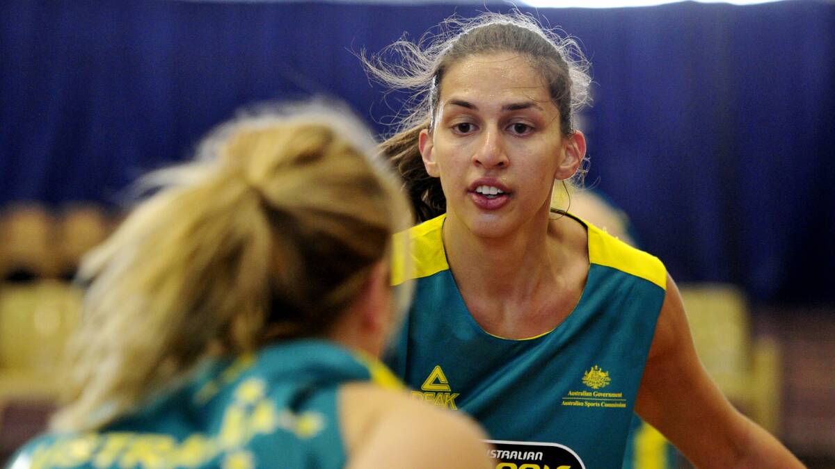 Marianna Tolo during Opals training at the AIS in 2013. Picture: Jay Cronan