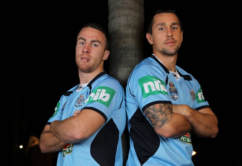 James Maloney and Mitchell Pearce are back together. Picture: Marco Del Grande