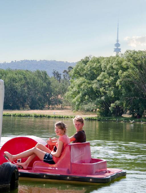 The pedal boats in 2013. They have since been refurbished by the National Capital Authority.