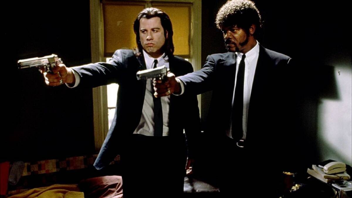 In 1994's Pulp Fiction, bullet holes appear in the wall before shots are fired. Picture: Miramax
