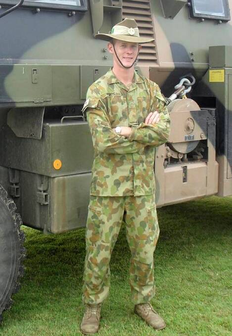 Private Robert Poate, who was one of three Australian soldiers killed in an insider attack at a base in Afghanistan in August 2012. Photo: Supplied