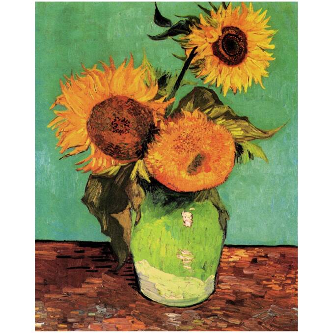 A detail from one of Van Gogh's Sunflowers series, painted in 1888. Picture: Supplied