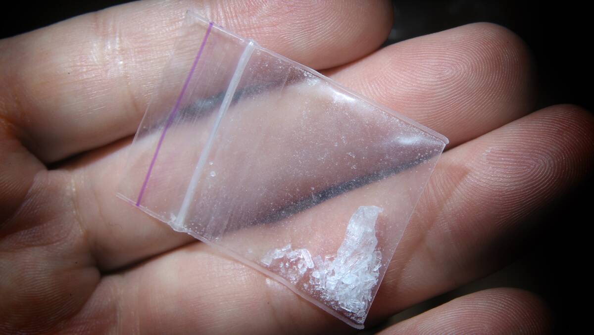 A quantity of the drug ice. Picture: David Thorpe