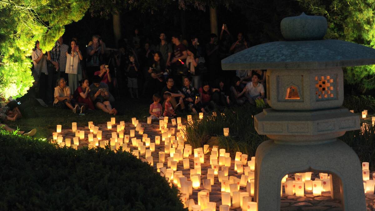 The Nara Candle Festival at Nara Peace Park in Lennox Gardens in 2014. Picture: Graham Tidy.