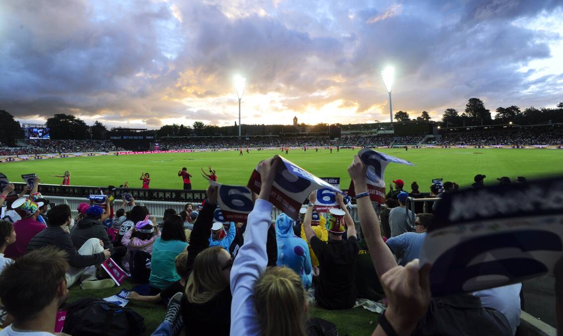 Manuka Oval's capacity set to increase for next week's internationals between Australia and India. Picture: Melissa Adams