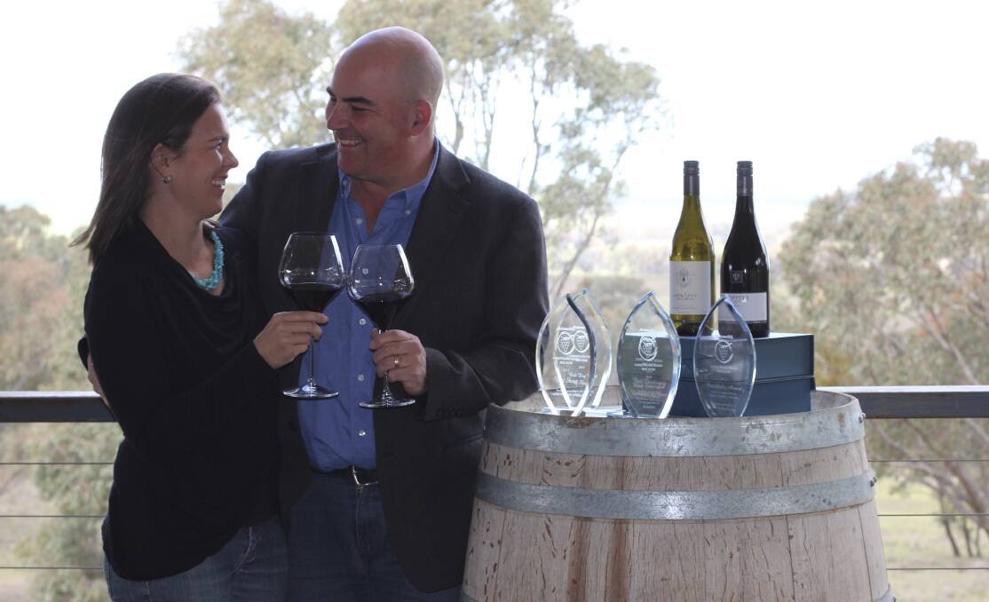 Alecia and Jason Brown have bought Kerralee Vineyard. Picture: Supplied