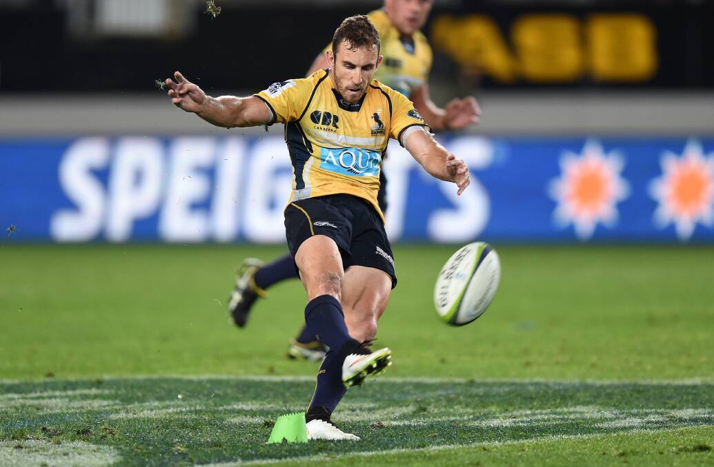 Nic White in one of his last games for the Brumbies in 2015. Picture: Photosport