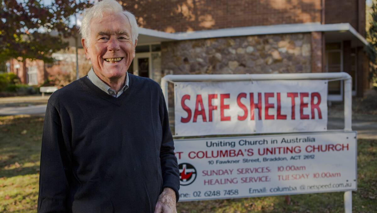 Safe Shelter co-ordinator Richard Griffiths. The shelters provide a safe place for homeless men to sleep seven nights a week from April to October. Photo: Jamila Toderas