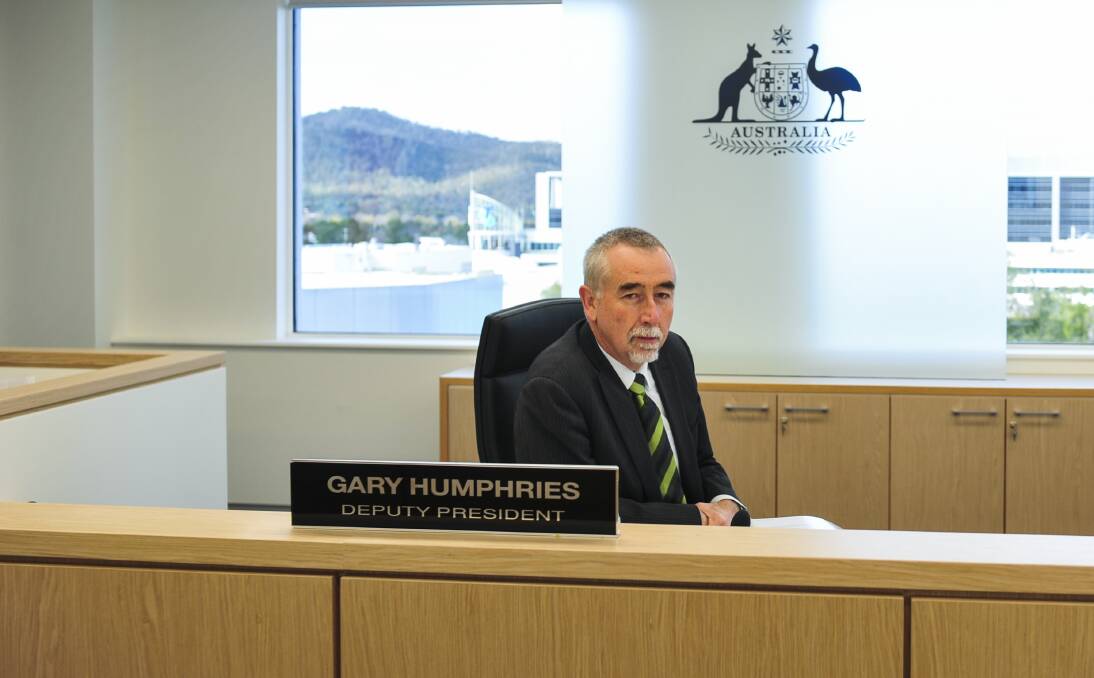 Gary Humphries when he started as deputy president of the Administrative Appeals Tribunal in 2015. Picture: Melissa Adams