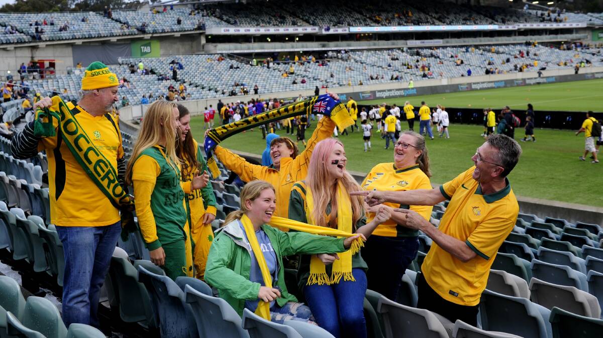 19,500 fans watched the Socceroos' last fixture at Canberra Stadium. Picture: Melissa Adams