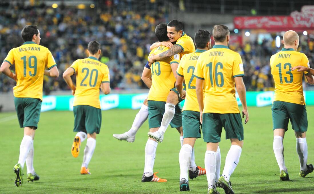 The Socceroos are coming back to Canberra for the first time since 2015. Picture: Melissa Adams