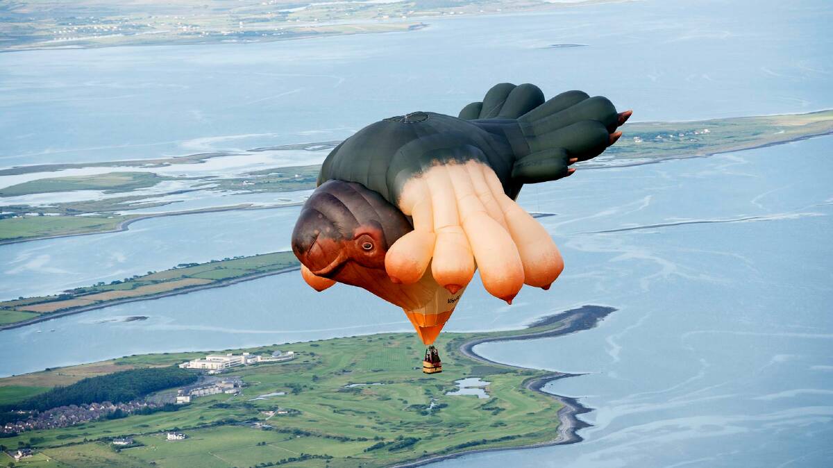 Skywhale in full flight over Galway in Ireland. Picture: Supplied