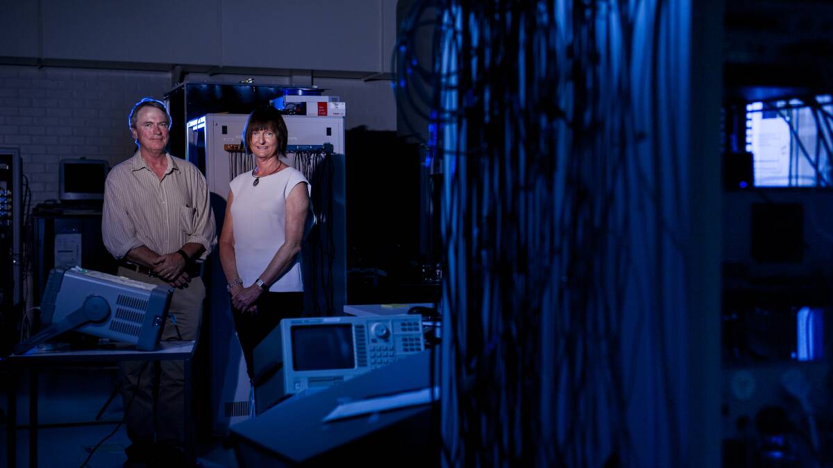 Professor Susan Scott (right) at the ANU Centre for Gravitational Physics. Picture: Jay Cronan