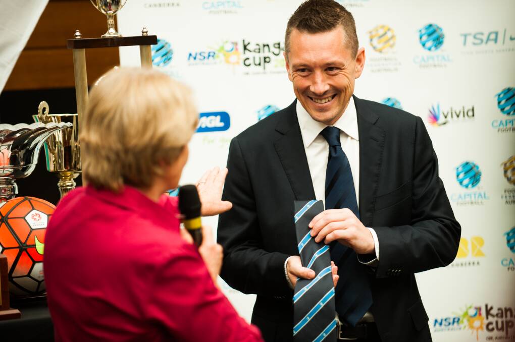 Capital Football boss Phil Brown will be all smiles when the ACT government announces their funding for soccer's new home in the budget on Tuesday. Picture: Elesa Kurtz