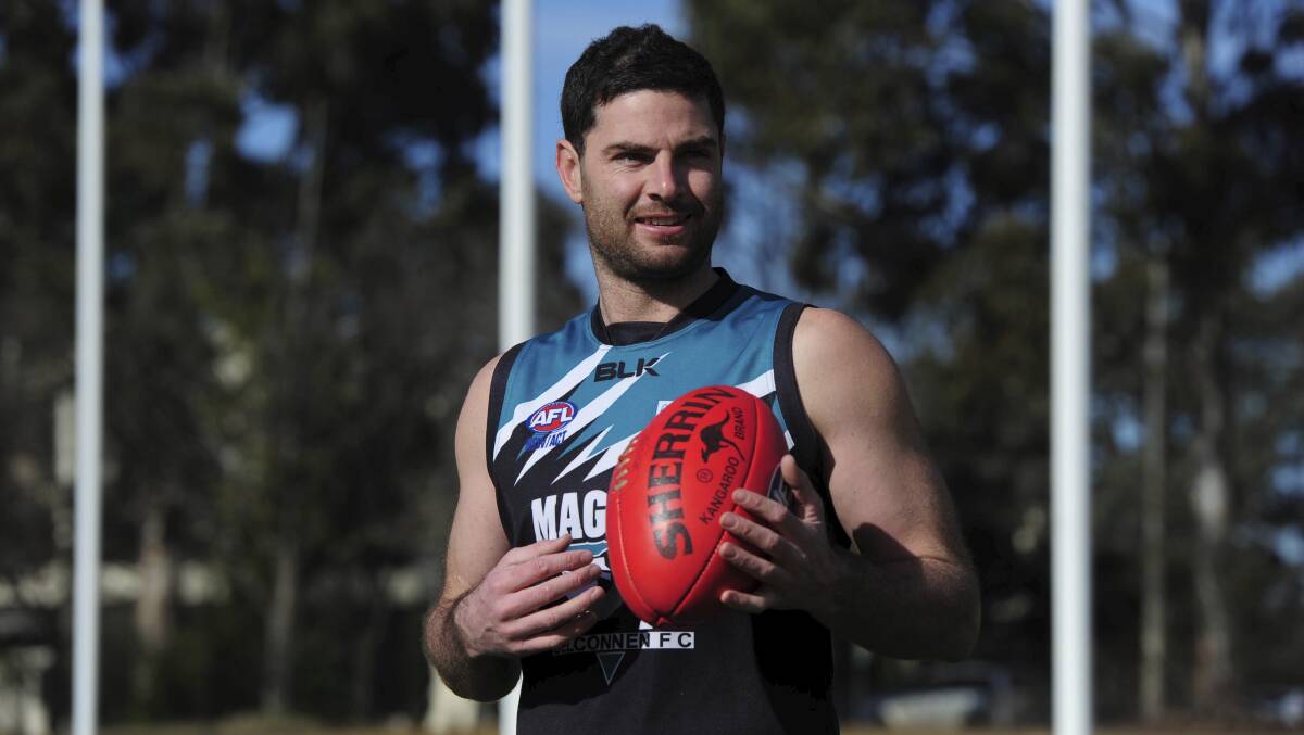 Belconnen Magpies star Chris York, will be hanging up the boots at the end of this season. Picture: Graham Tidy.
