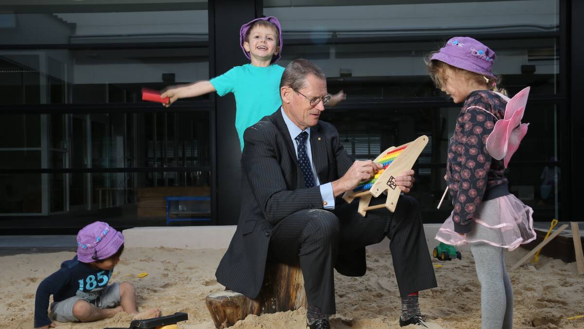 Michael Traill at Goodstart Early Learning in Double Bay. Picture: Louise Kennerley 