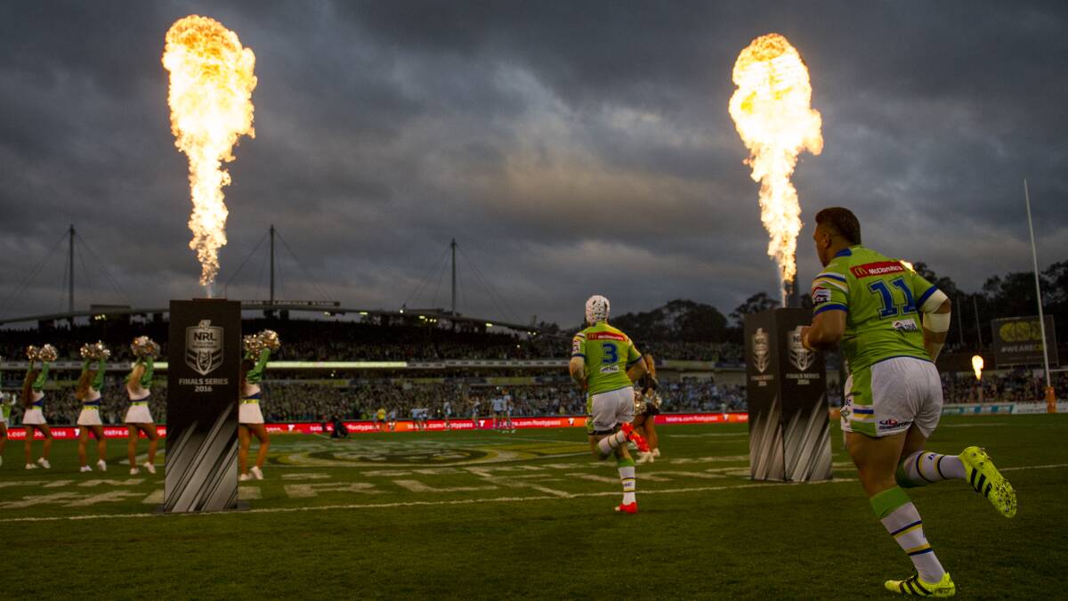 The Raiders are set to host a blockbuster of epic proportions in search of an NRL grand final berth. Picture: Jay Cronan