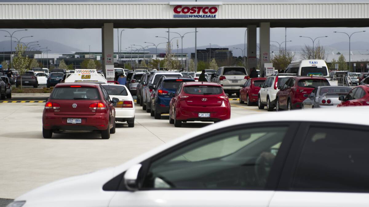 Costco will expand its Canberra fuel station in response to high demand. Photo Elesa Kurtz