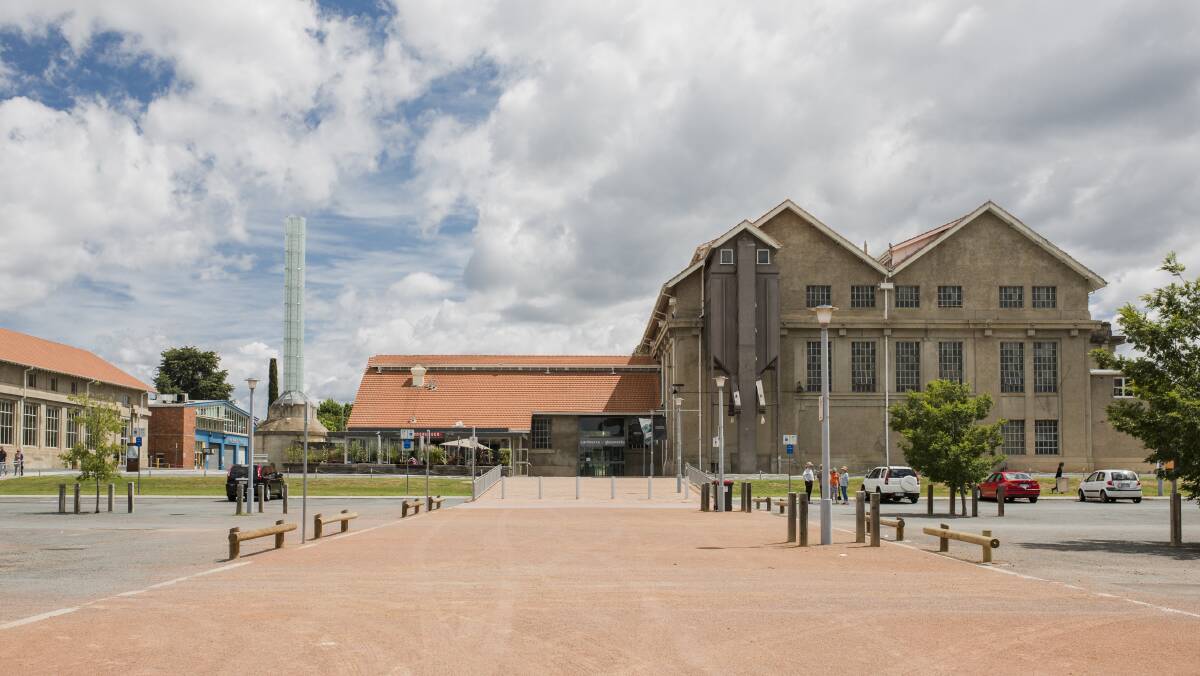 The heritage-registered Kingston powerhouse, right, would be at the centre of the arts precinct development. Picture: Jamila Toderas