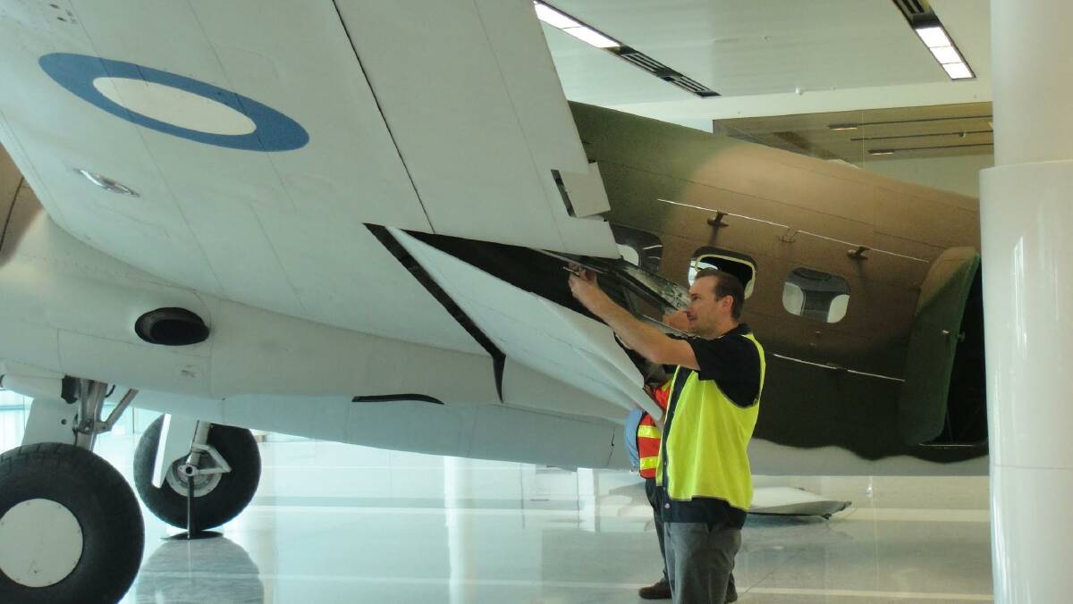 A Lockheed Hudson bomber, like the one pictured here, will fly over Canberra on Saturday. 