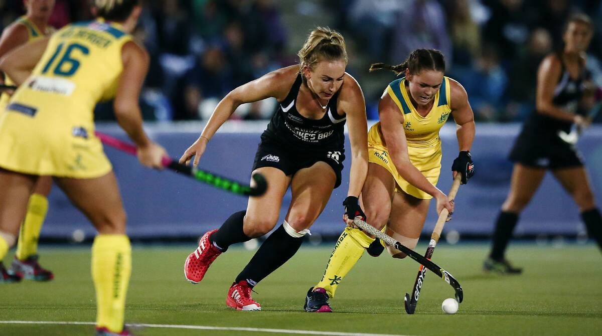 Kalindi Commerford and the Hockeyroos are eyeing Olympic gold. Picture: Photosport NZ