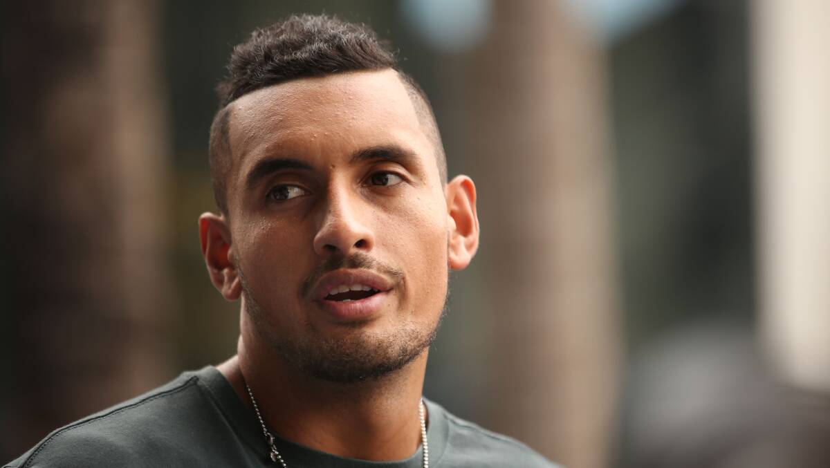 Nick Kyrgios has courted controversy for using underarm serves in matches against Rafael Nadal and Duan Lajovic. Photo: James Alcock
