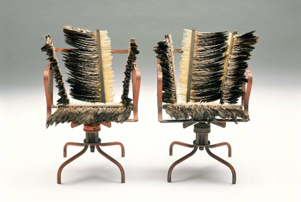 Feathered Chairs, 1978, by Rosalie Gascoigne. Picture: Supplied