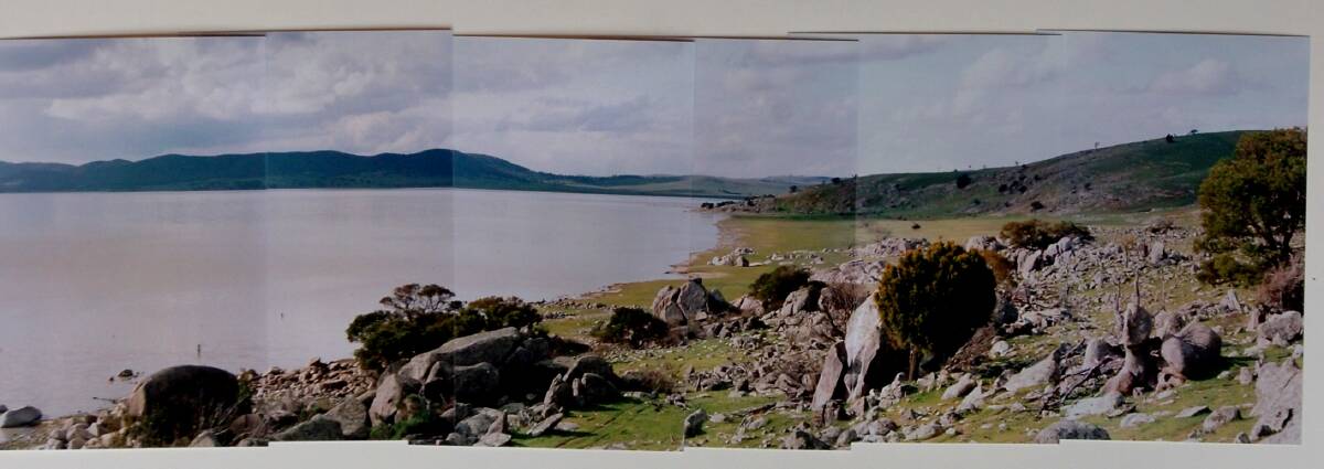 A photo of Lake George - known as Weereewa by local indigenous people - taken in 1998 by artist Christine James. 