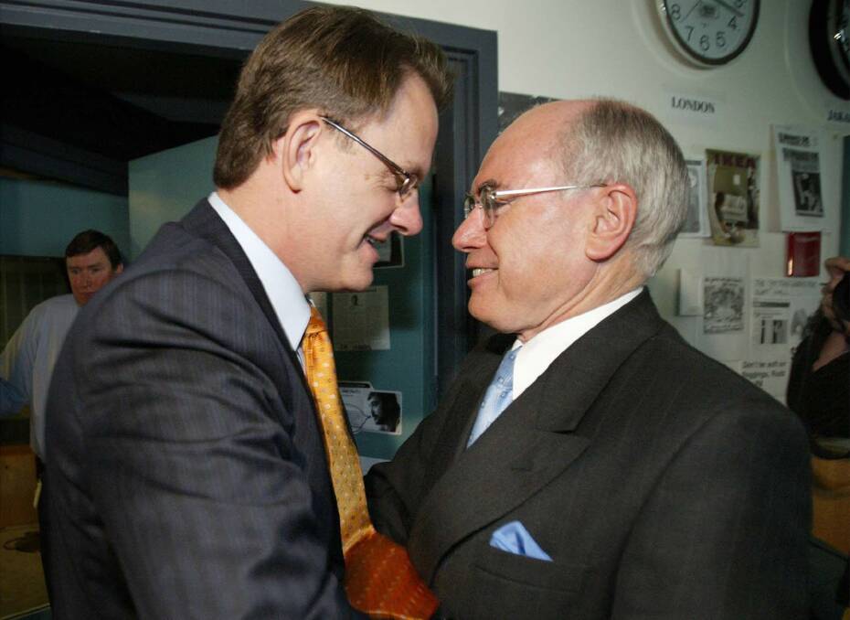 Labor has labelled Mr Morrison's actions as his "Mark Latham moment", in reference to an aggressive handshake with John Howard in the 2004 election campaign. Picture: Penny Bradfield