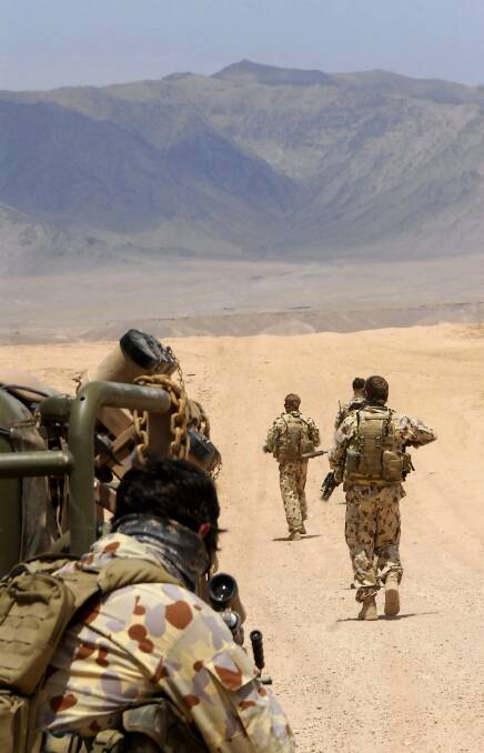 Australian troops in Oruzgan Province in southern Afghanistan. Picture: Australian Defence Force
