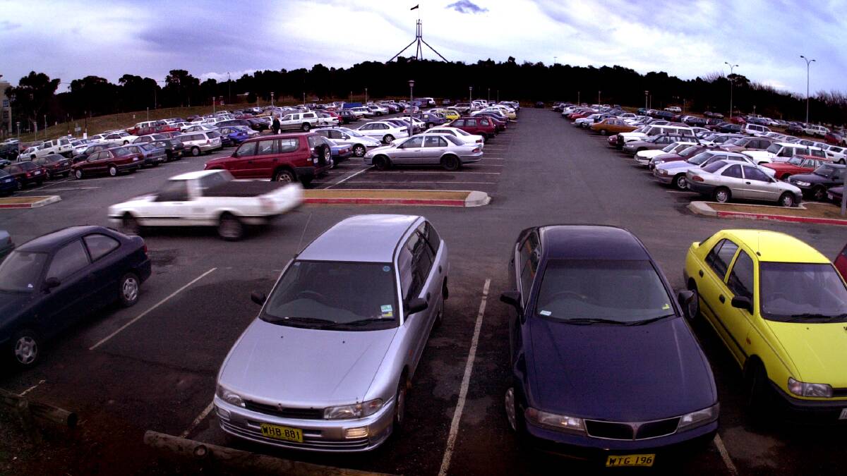 Car parking prices will increase on National Capital Authority-controlled land from July 1. Picture: Andrew Campbell