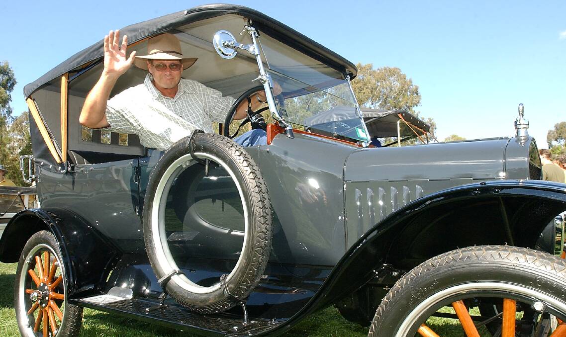 Rob Patterson of Wanniassa with his 1921 Model T Ford. Picture: Martin Jones