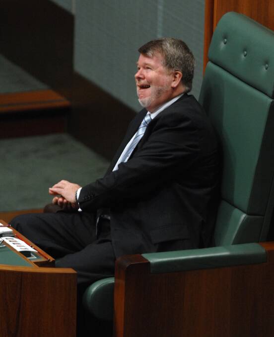 Harry Jenkins in the Speaker's chair in 2012. Picture: Graham Tidy